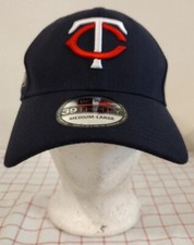 Minnesota Twins MLB Cap Hat Black Size M - L Fitted Embroidered New Era 39Thirty