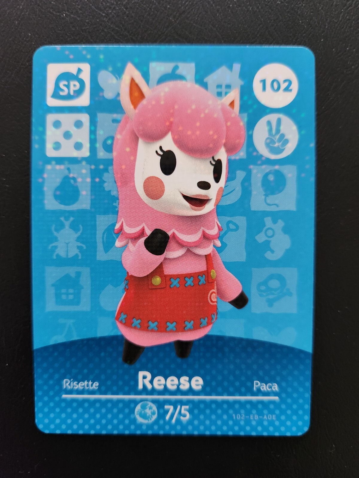 Carte Amiibo Animal Crossing 102 Risette / Reese Holo [EUR] Série 2
