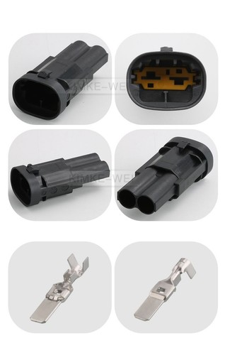 2 Pin/Way TE AMP NG1 Automotive Engine Cooling Fan Connector Plug Socket Kit - Picture 3 of 4