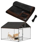 95% High Density Dog Kennel Shade Cover - 10x13ft Anti-Tear & Easy Setup Shad...
