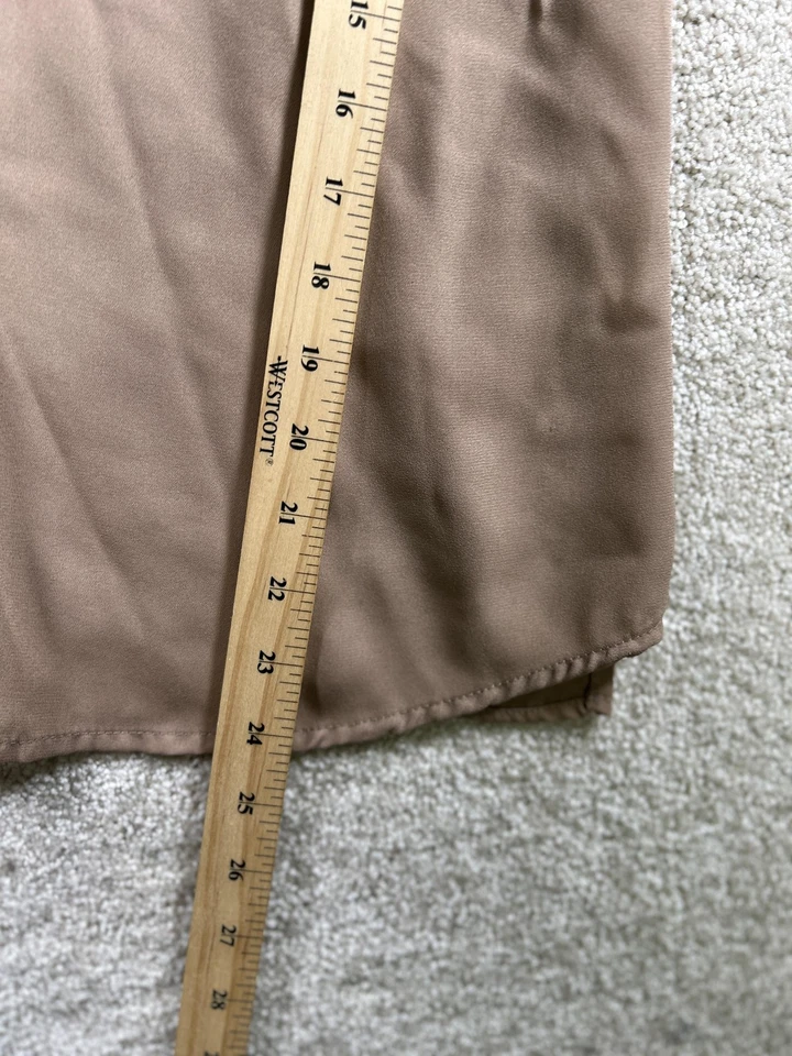 Meraki Tank Top Womens Large Brown Sleeveless Camisole V Neck Blouse Minimalist - Image 3 of 4