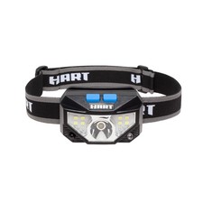 HART 2pk: 500 Lum LED Headlamp Spot & Flood, Red, USB Rechargeable FSI 60-840