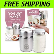 Yogurtera de acero inoxidable con tarro