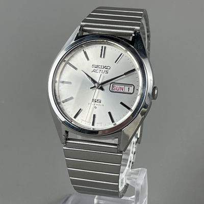 【美品・精度良好】SEIKO ACTUS 6306-8020 70’s SEIKO ACTUS Mens Automatic Watch 36mm Day Date Brand New Band 6306