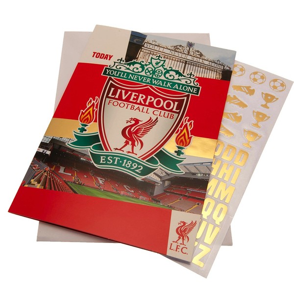 Liverpool Fc - Birthday Card With Stickers - Cards Gift Wrap - F300Z-image