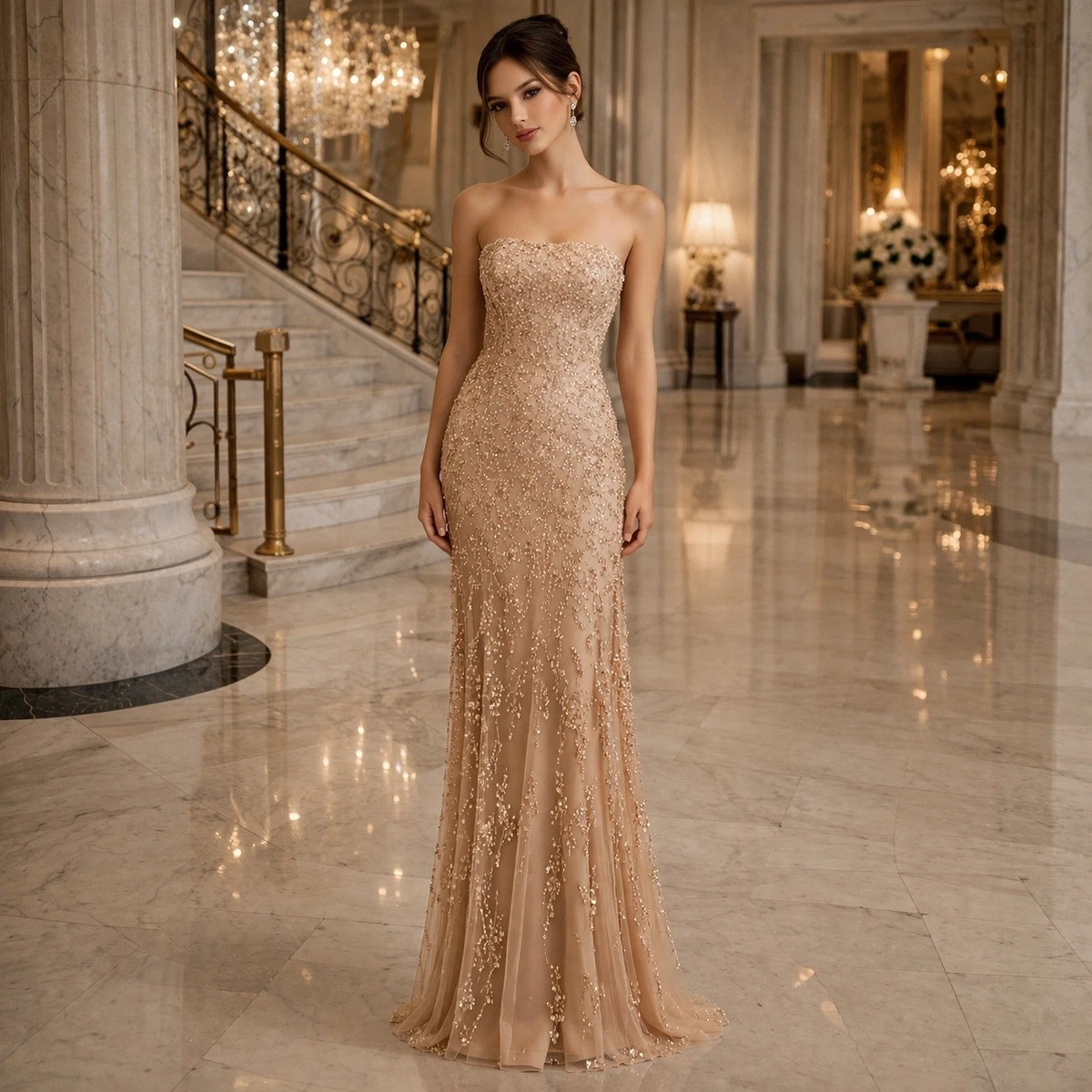 Formal Gown Cachet Ny Dresses Ashley Lauren 11670 Plunging Halter Ornate  Prom Dress Royal Shop Ashley Lauren Dresses On Couture Candy At