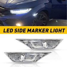 Fit 2016-20 Honda Civic 235dr Clear Lens Side Marker Lights Signal Lamps 2pcs Fit 2016-20 Honda Civic 235dr Clear Lens Side Marker Lights Signal Lamps 2pcs