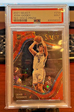 2021 Panini Select Josh Giddey Courtside Disco Red PSA 9 Rookie Card /49