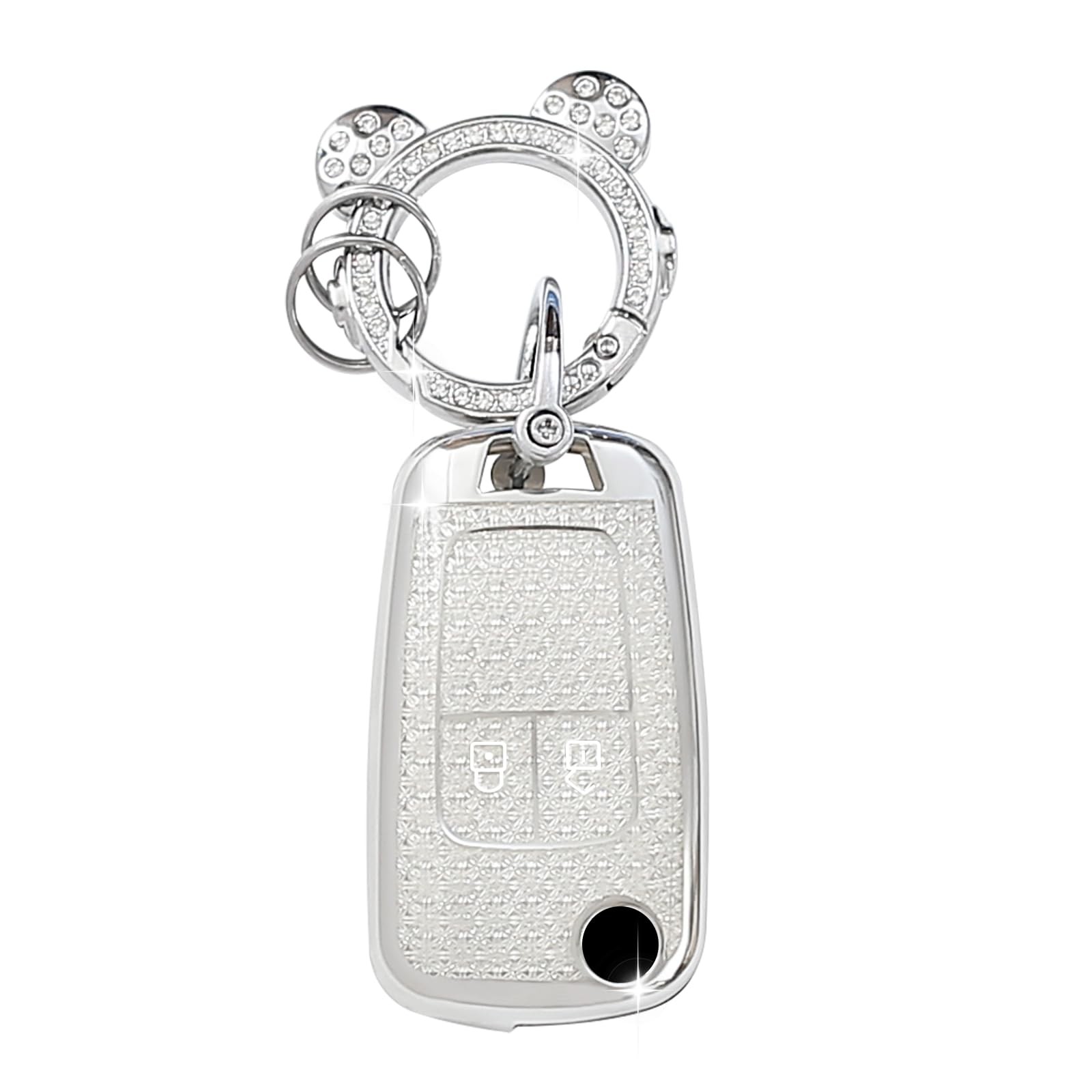 Coque de clé de voiture scintillante idéale pour votre sac à main