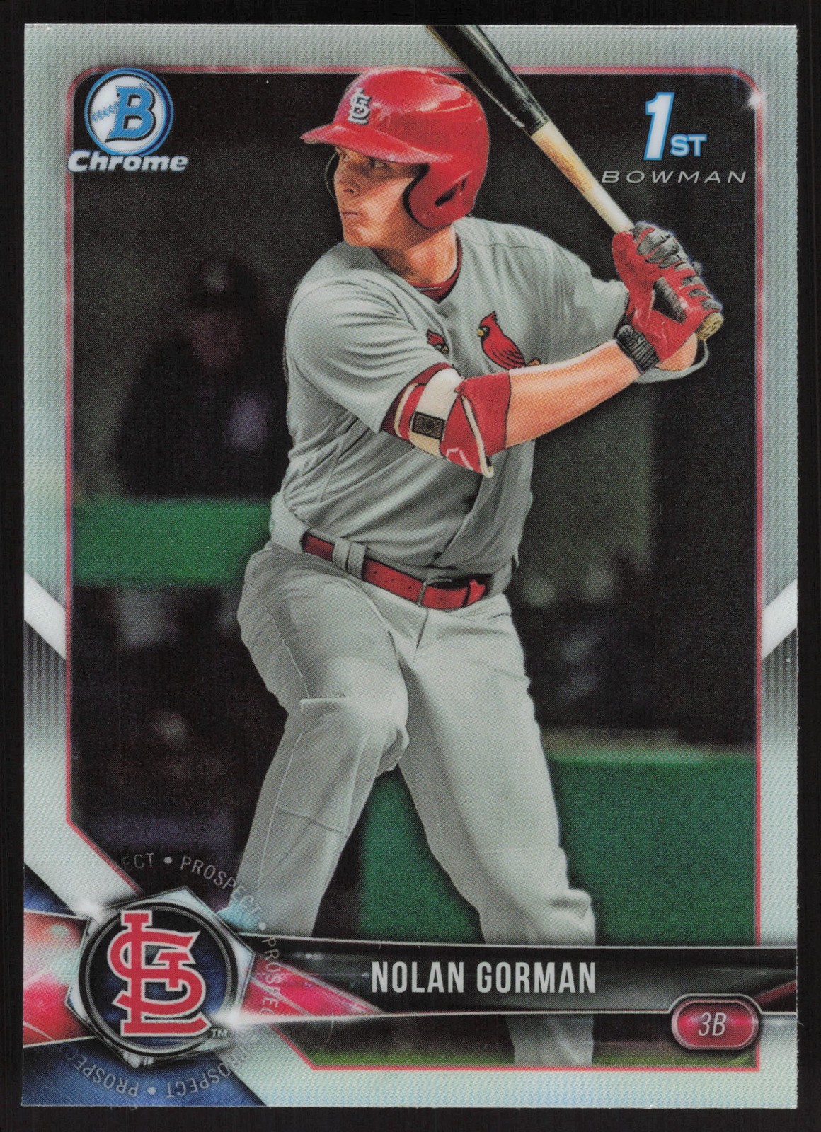 2018 Bowman Draft #BDC-117 Nolan Gorman Chrome Refractors