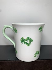 Queen's China Shamrock Coffee Mug Lucky Irish Bone China England
