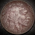 1918 S Buffalo Nickel - XF, Details, Full Horn - 5C