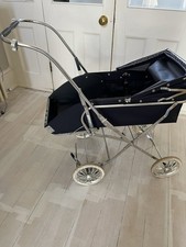 Silver Cross Vintage Pram Blue Chrome Classic Design Pushchair - #1008