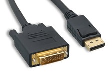 DisplayPort to DVI Cable 10ft 2packs