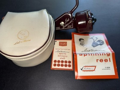 1970s * Sears Ted Williams Bait reel in Original Bag w/ Pamphlet & Store Tags