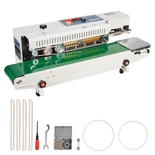 Nitrogen/Air Inflation Continuous Band Sealer Plastic Bag Sealing Machine
