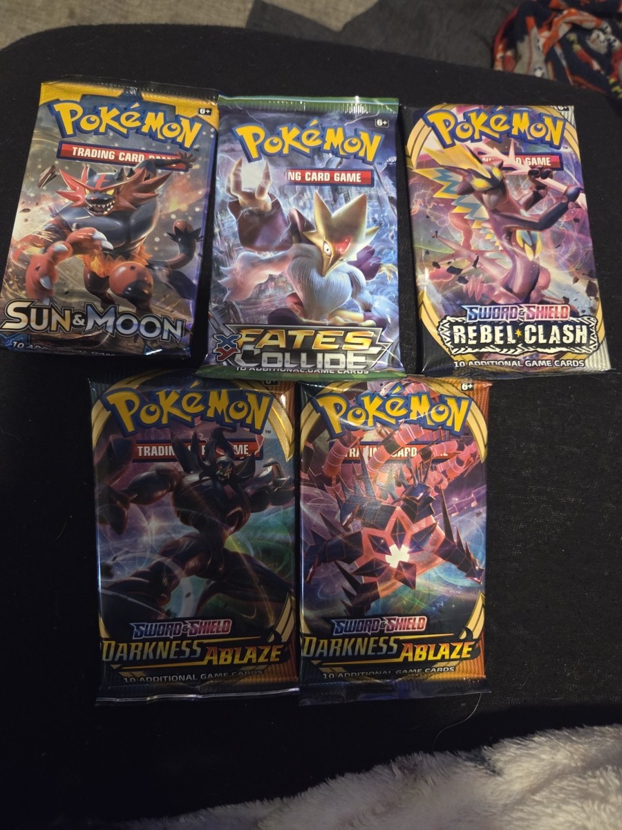 Pokmon TCG Booster Packs Sun & Moon, Fates Collide, Rebel Clash + Eternatus V | eBay Pokmon TCG Booster Packs Sun & Moon, Fates Collide, Rebel Clash + Eternatus V | eBay