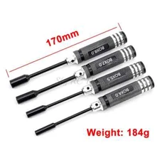 RC Car Tools 4.0mm 5.5mm 7.0mm 8.0mm Screw Driver Wrench Hex Key Socket Set 4Pcs