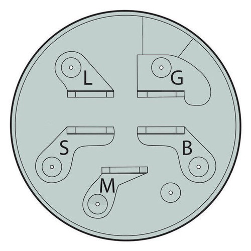 3 Positionen / 5-Polig Zündschloß Startschalter für Rasentraktor Aufsitzmäher - Picture 4 of 4