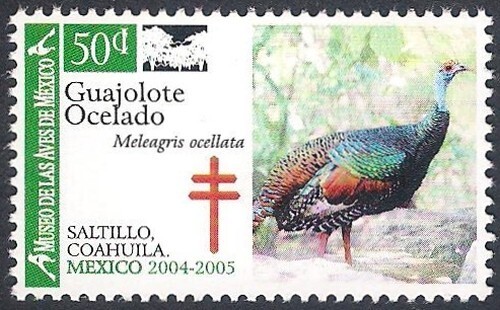 Mexico 2004 - Posterstamp - Bird - Thick-billed Parrot