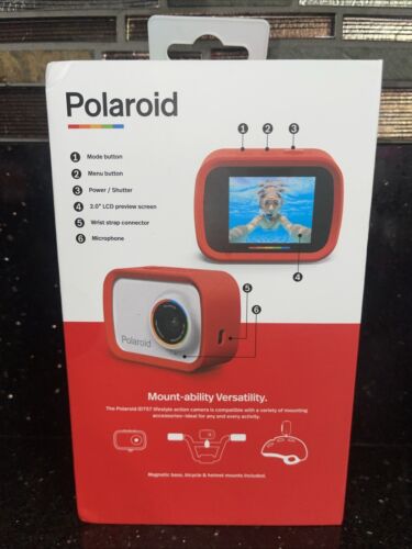 Polaroid iD757 Sport Action Waterproof Camcorder HD Video Camera BRAND NEW 👇 - Picture 2 of 2
