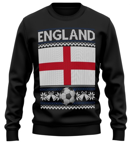 England Flag Ugly Christmas Sweatshirt Football World Xmas Gifts For Him Her ... - Picture 7 of 14