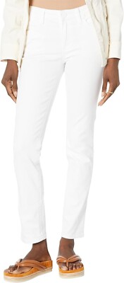 Kut from the Kloth L78605 Womens Optic White Stevie Straight Leg Jeans Size 4