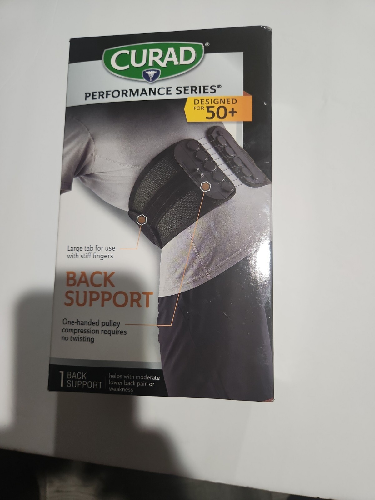 Soporte trasero Curad con sistema de poleas de baja fricción, Senior, Uni. Talla nueva con etiquetas