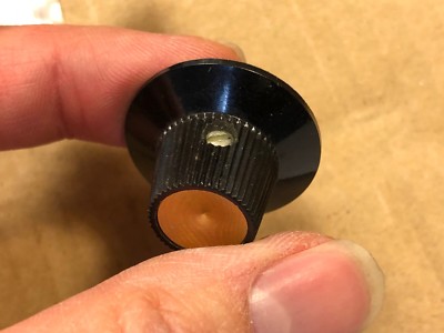 4 NOS Vintage Rogan Bros Black Gold Knobs Witch Hat 1960s
