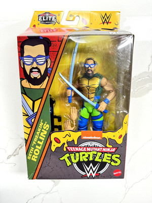 WWE TMNT Seth Rollins Leonardo Elite Collection 2024 Teenage Mutant Ninja Turtle