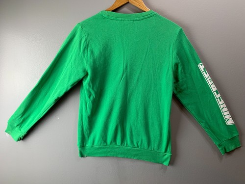 Mad Engine Size Large Sweatshirt Minecraft Creeper Santa Christmas lights - Picture 6 of 17