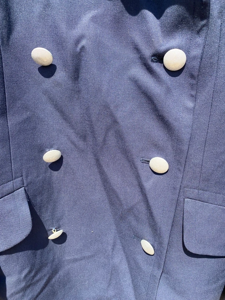 blauer Mantel Uniformmantel Bundeswehr Luftwaffemantel Gr 52 Dienstmantel Mantel - Bild 3 von 4