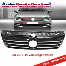 Front Upper Molding Grille Chrome Assembly For 2012-15 Volkswagen Passat