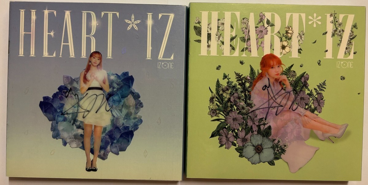 heart iz cdチェウォンサイン izone iz*one IZ*ONE [HEART*IZ] Chaewon Autographed Signed Album Both Set
