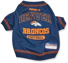 NFL Denver Broncos Premium Dog Pet Tee Shirt (all sizes)
