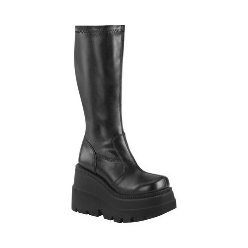 vegan wedge boots