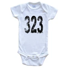 323 Los Angeles California Area Code Baby Bodysuit - One Piece Baby Bodysuit