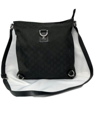 Gucci Vintage - GG Imprime Messenger Bag - Black - Leather Handbag - Luxury  High Quality - Avvenice