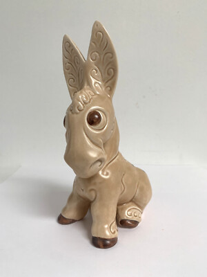 Sylvac 3383 beige komische Esel Maultier Keramik Figur