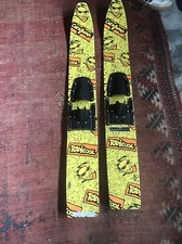 Vintage 80's RADICOOL CUT N JUMP JR. Wooden WATER Skis Kids