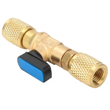 Brass Refrigeration Ball Valve Adapter Ball Valve Connector G1/4in