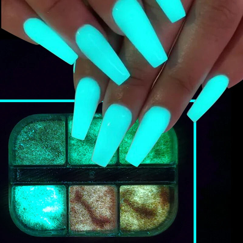 luminous acrylic nails
