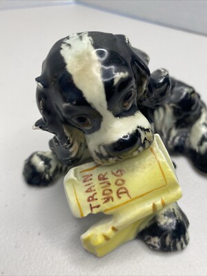 1931年出版 エッチング 犬 BERT COBB アメリカ RARE 1958 W Goebel Butch Dog w Torn Book - Stae 18 Albert Staehle