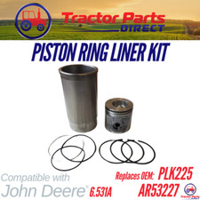 Piston Kit Comp For John Deere® 6.531a Replc: Plk225 Ar53227 Ar53226 R48350