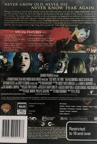 Lost Boys 2 - The Tribe (Uncut, DVD, 2008) Horror Corey Feldman Movie Vampires - Picture 2 of 5