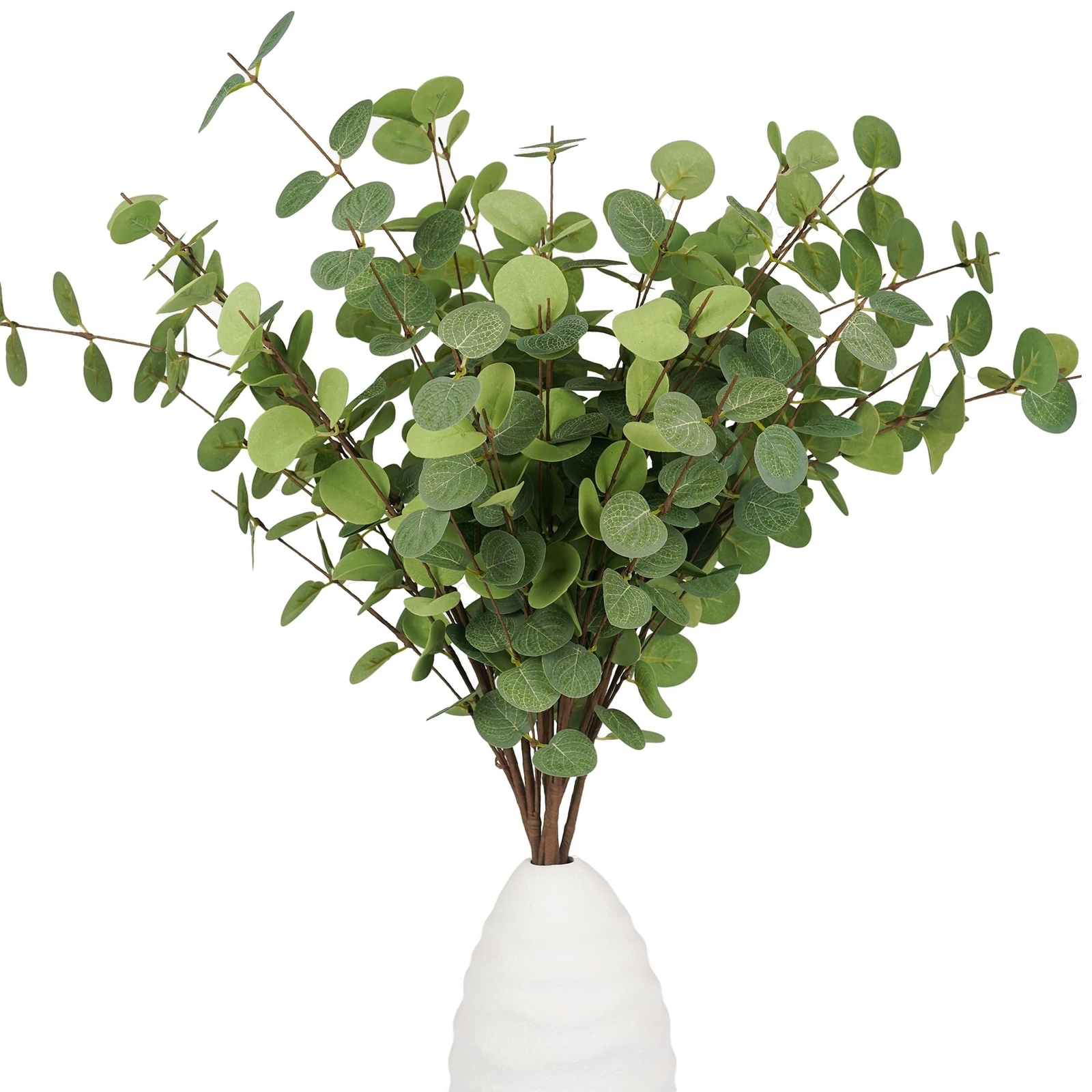 Eucalyptus Stems 6 Pcs Artificial Eucalyptus Leaves 27.5 inch Floral Picks, B...