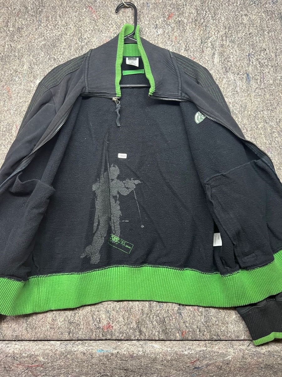 The North Face Mens Jacket Bolivia First Ascent Black Green Full