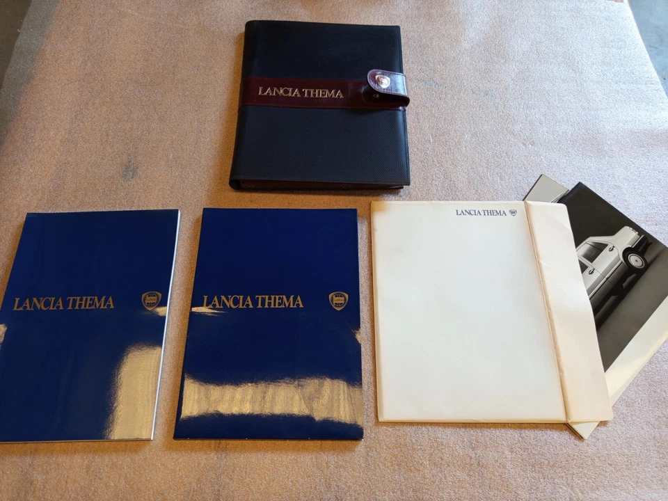 raro press kit originale 1984 presentazione Lancia Thema - Immagine 4 di 4