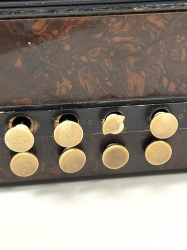 Antiker Hohner Knopfkasten Akkordeon Melodeon Musikinstrument Blasebalg selten " - Bild 17 von 19