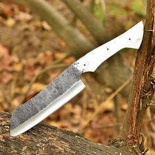 Custom Handmade Forged Carbon Steel Chef Kitchen Knife Blank Blade Meat Cleaver